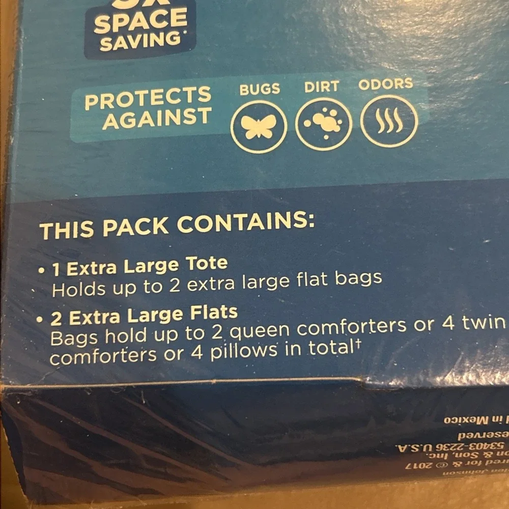 Ziploc Space Bag 2 X-Large Flats Bed & Linen & 1x-large Waterproof Reusable New